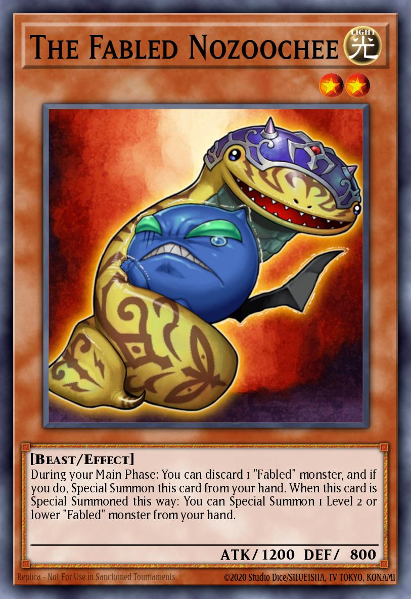 The Fabled Nozoochee Yu-Gi-Oh card