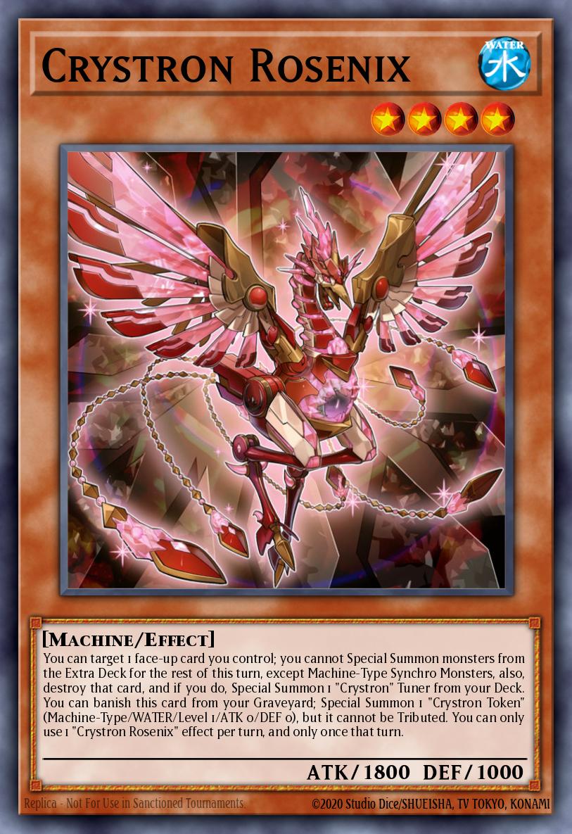 Crystron Rosenix Yu-Gi-Oh card