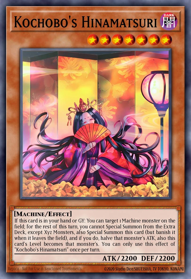 Kochobo's Hinamatsuri Yu-Gi-Oh card