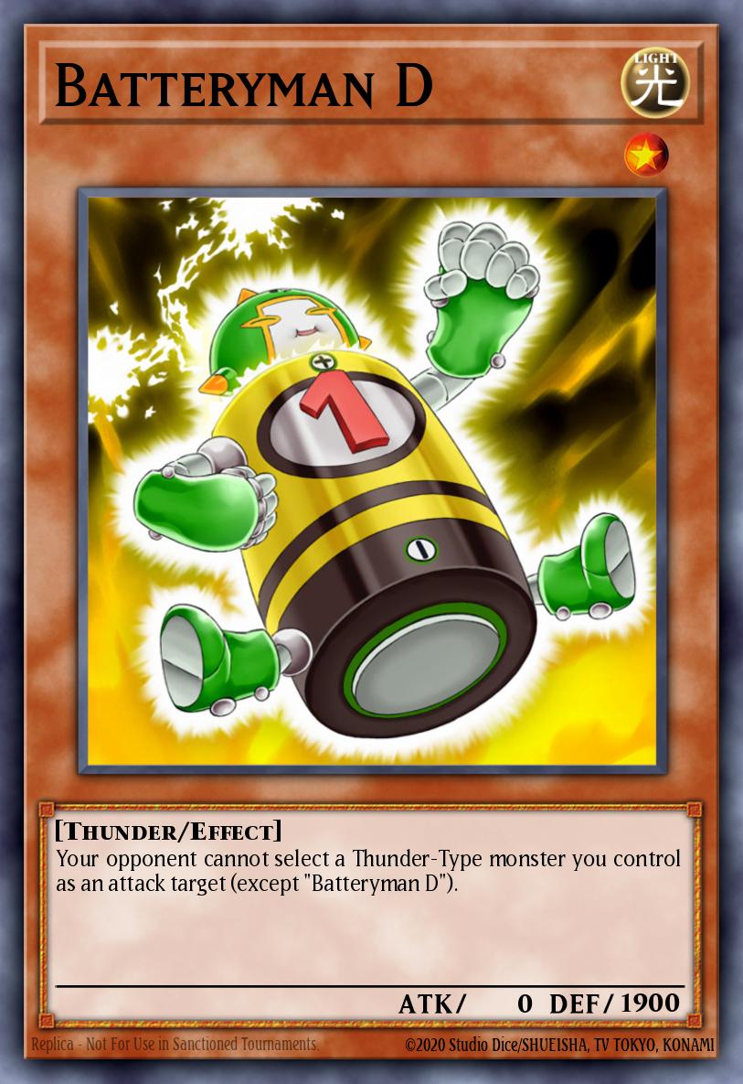 Batteryman D Yu-Gi-Oh card