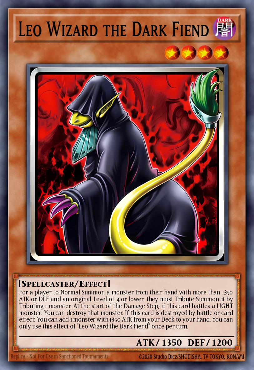 Leo Wizard the Dark Fiend Yu-Gi-Oh card