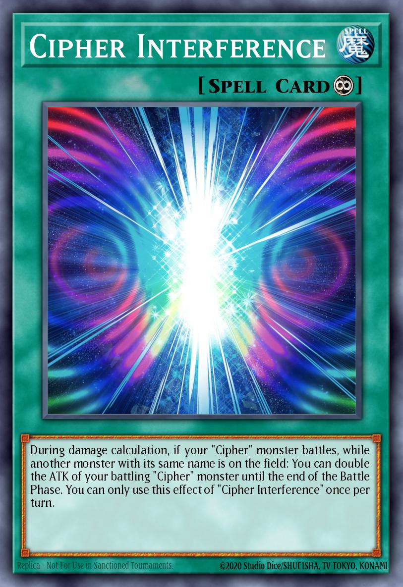 Cipher Interference Yu-Gi-Oh card