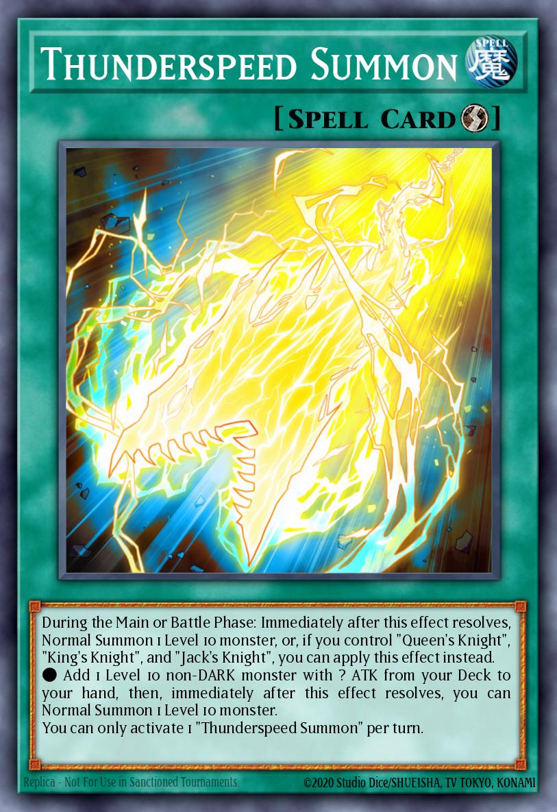 Thunderspeed Summon Yu-Gi-Oh card