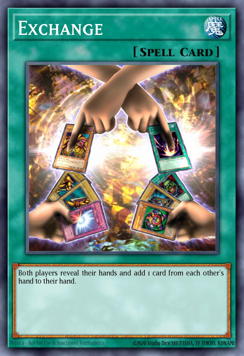 Exchange Yu-Gi-Oh card