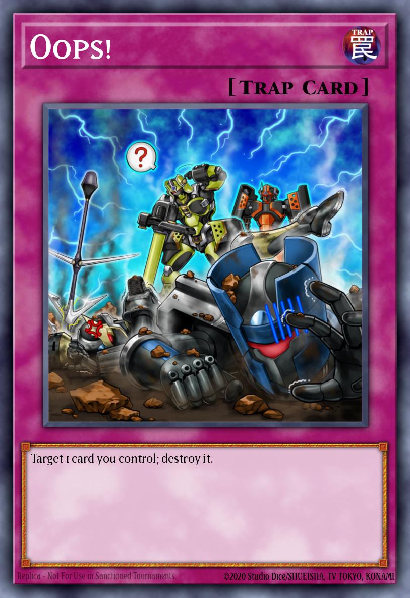 Oops! Yu-Gi-Oh card