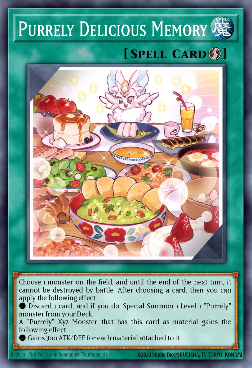 Purrely Delicious Memory Yu-Gi-Oh card