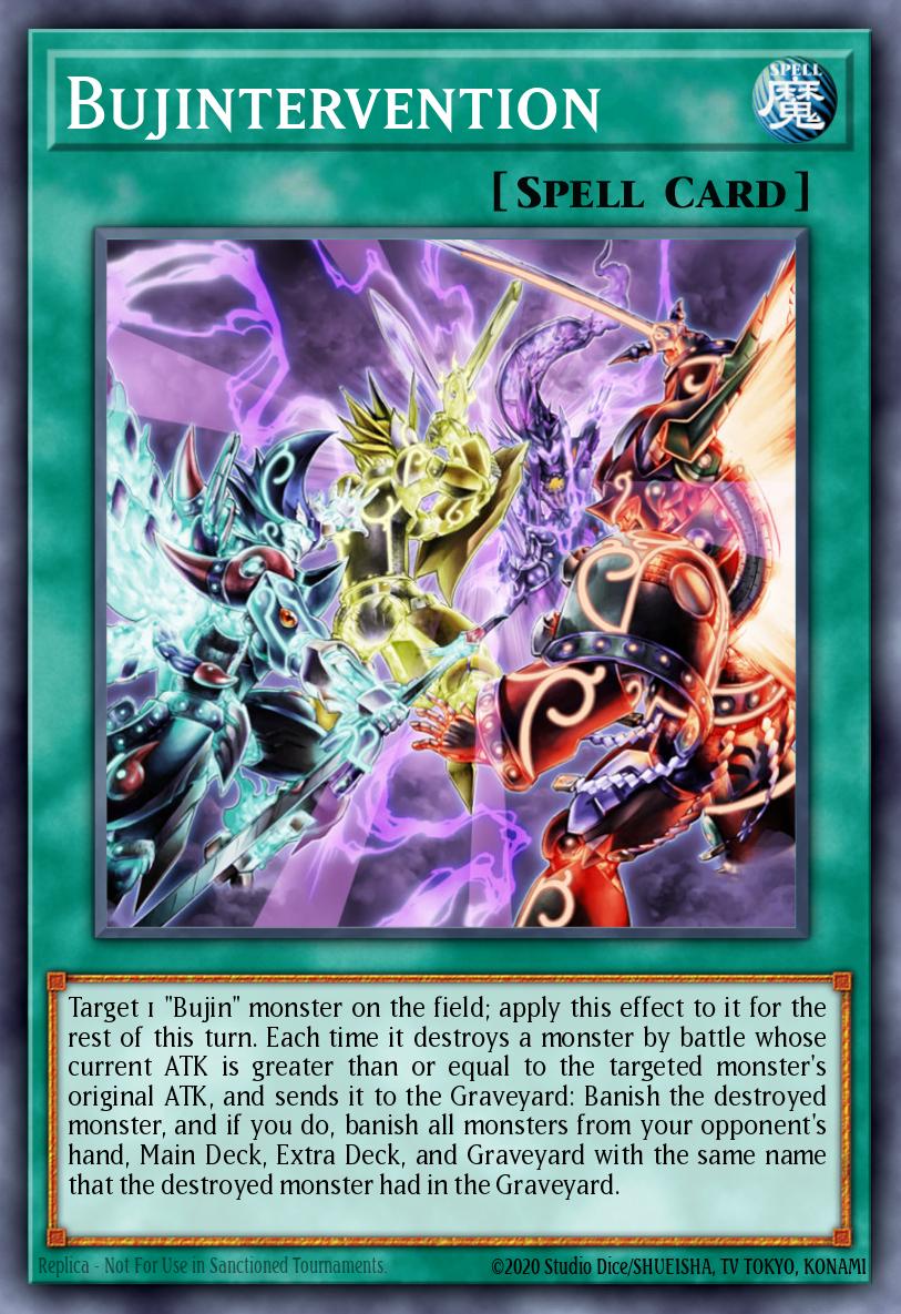 Bujintervention Yu-Gi-Oh card