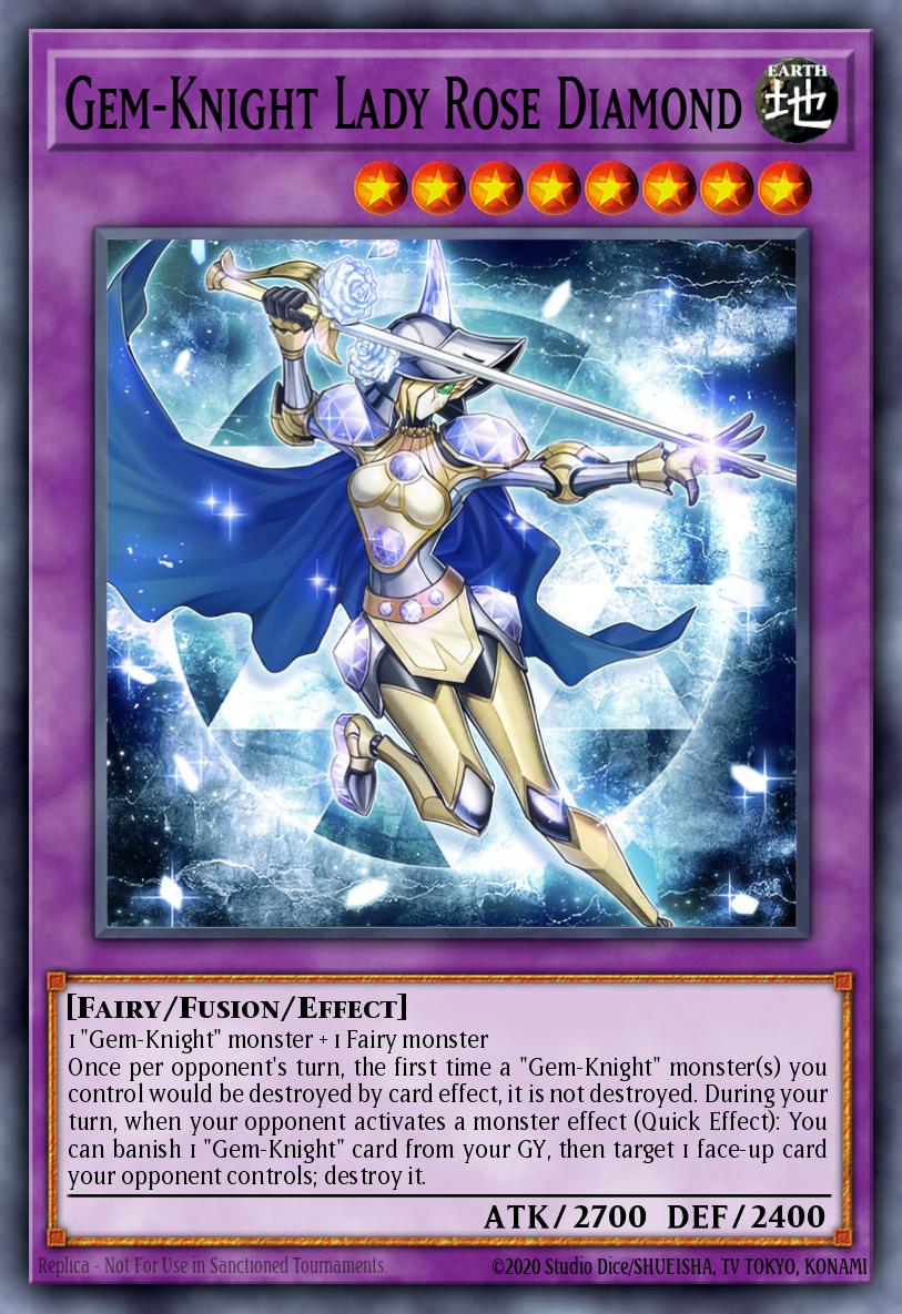 Gem-Knight Lady Rose Diamond Yu-Gi-Oh card