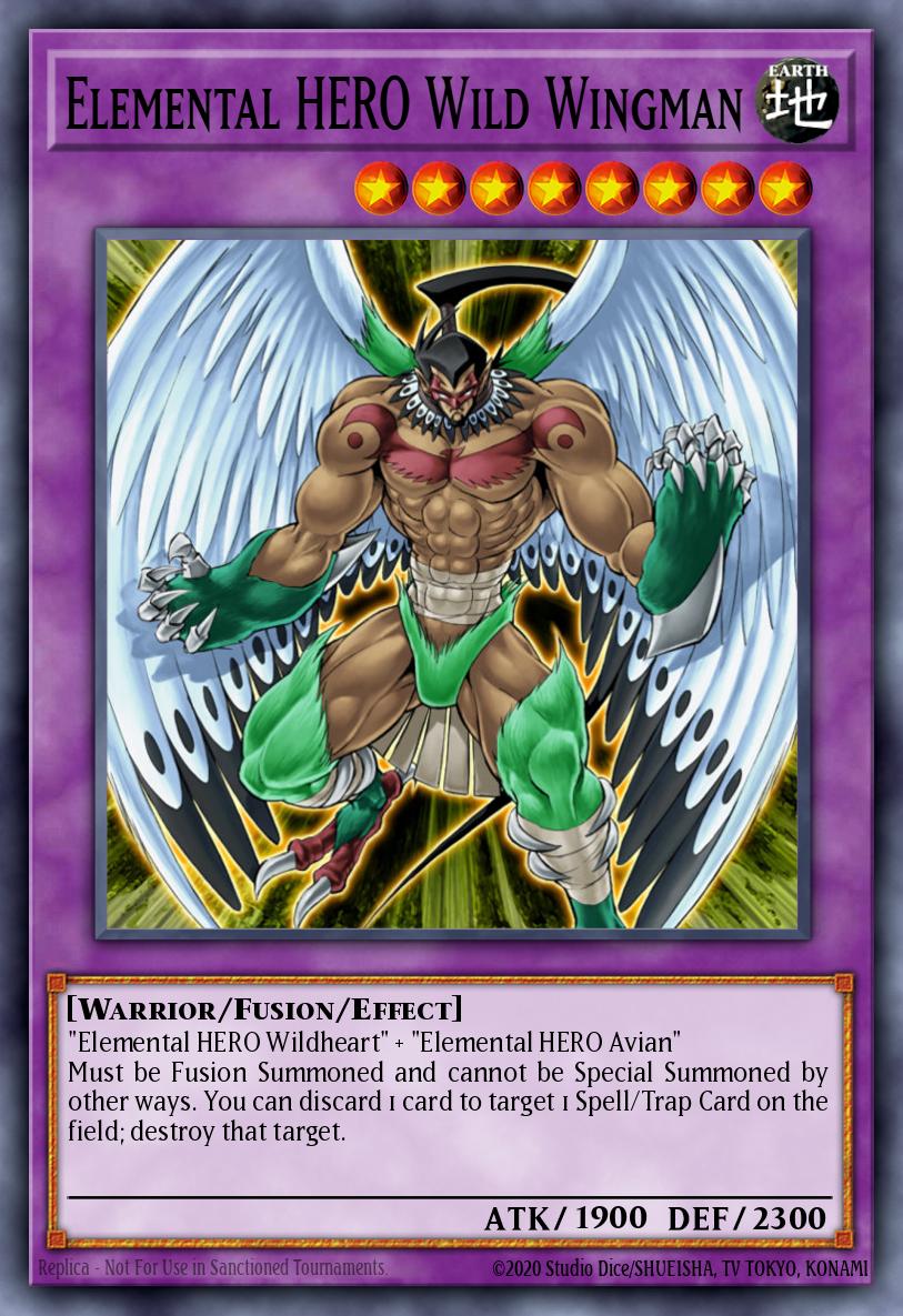 Elemental HERO Wild Wingman Yu-Gi-Oh card