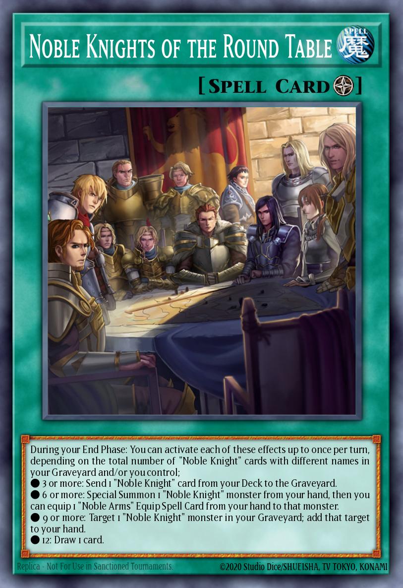 Noble Knights of the Round Table Yu-Gi-Oh card