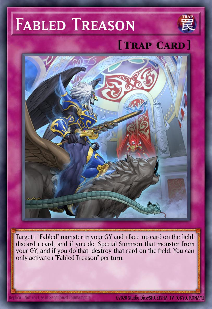 Fabled Treason Yu-Gi-Oh card