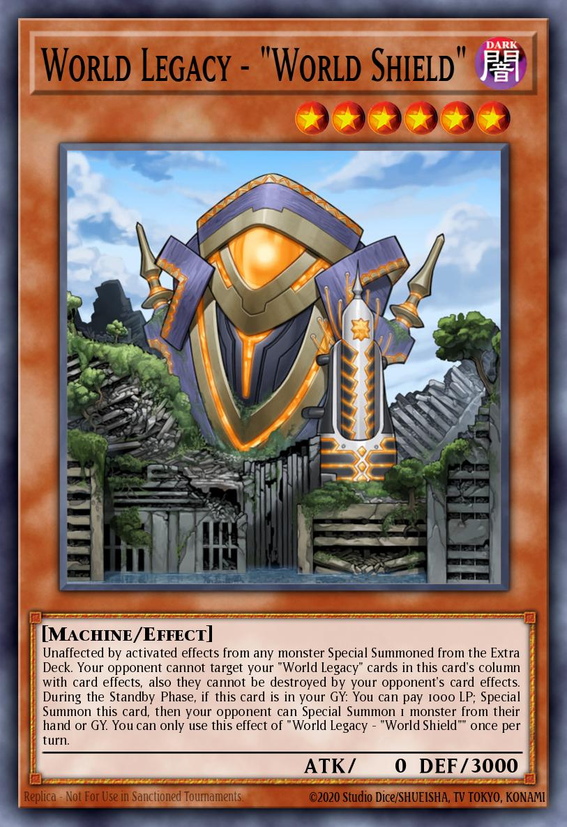 World Legacy - "World Shield" Yu-Gi-Oh card