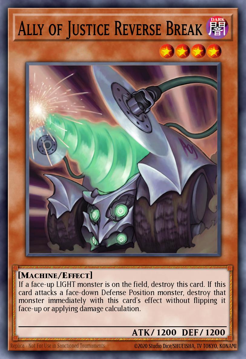 Ally of Justice Reverse Break Yu-Gi-Oh card