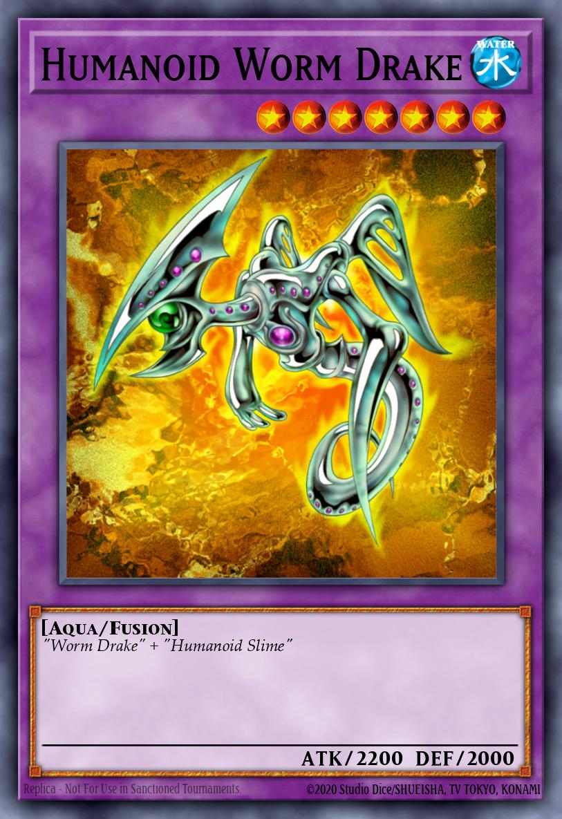 Humanoid Worm Drake Yu-Gi-Oh card