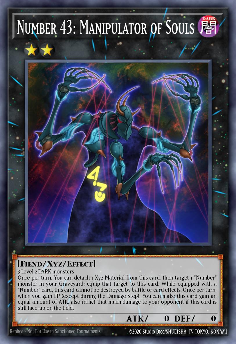 Number 43: Manipulator of Souls Yu-Gi-Oh card