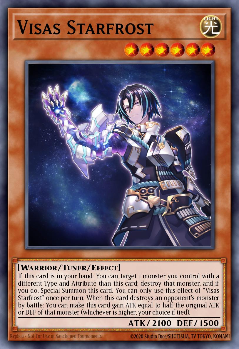 Visas Starfrost Yu-Gi-Oh card