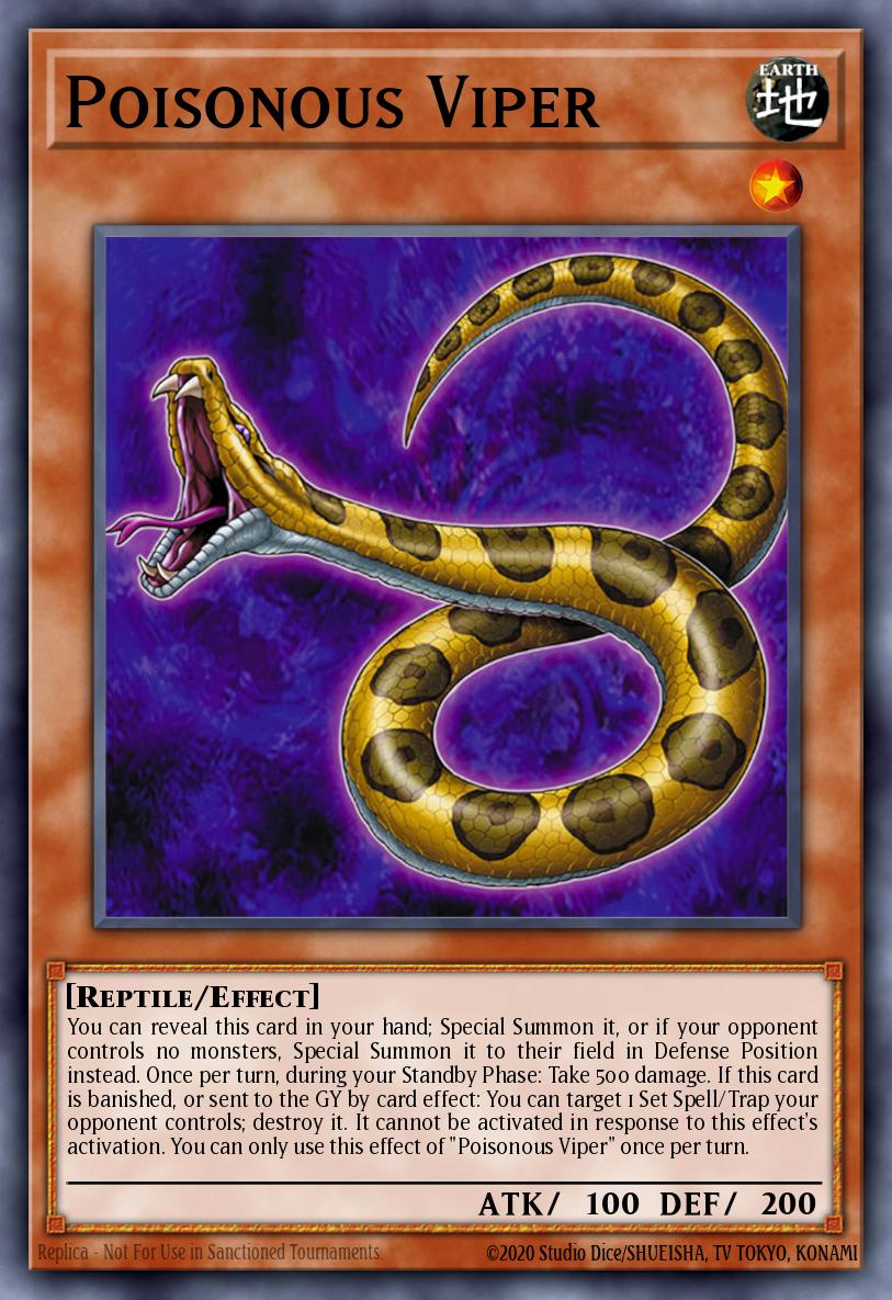 Poisonous Viper Yu-Gi-Oh card