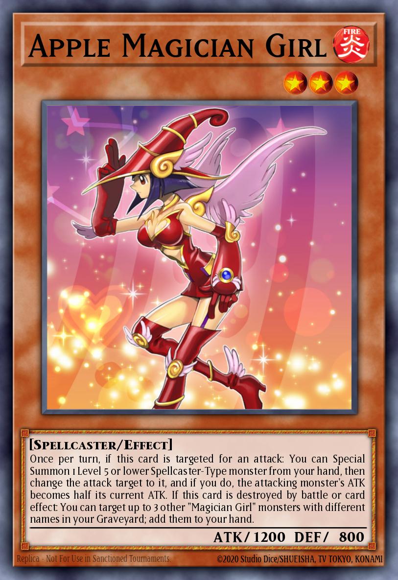 Apple Magician Girl Yu-Gi-Oh card