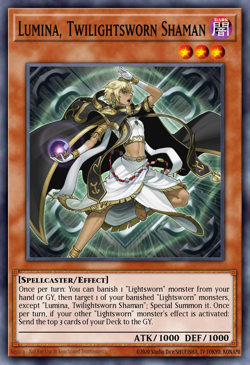 Lumina, Twilightsworn Shaman Yu-Gi-Oh card
