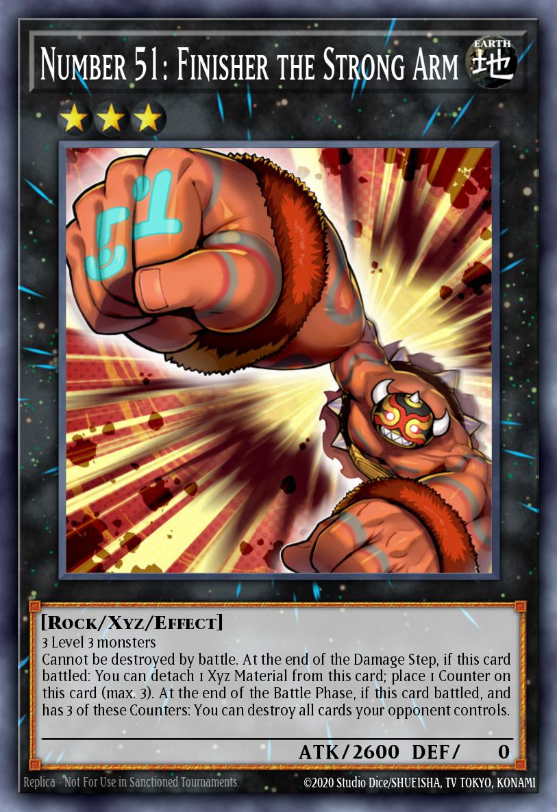 Number 51: Finisher the Strong Arm Yu-Gi-Oh card
