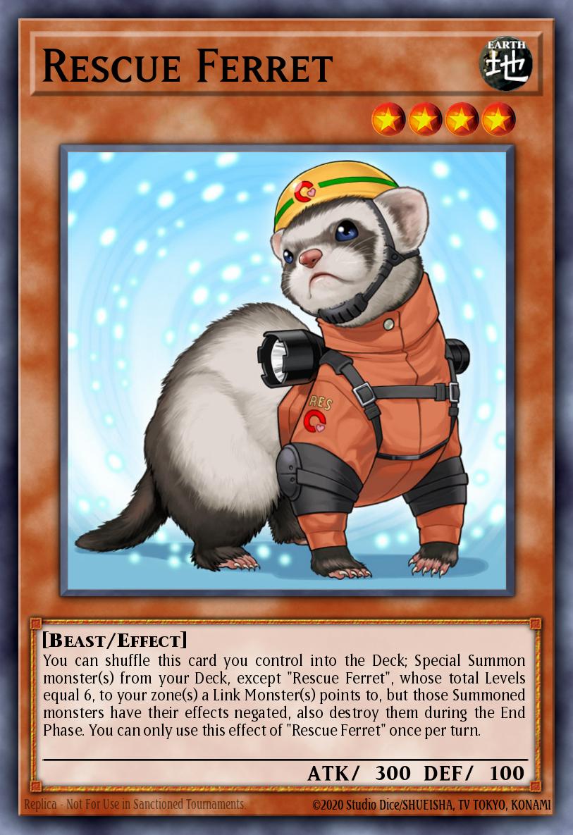 Rescue Ferret Yu-Gi-Oh card