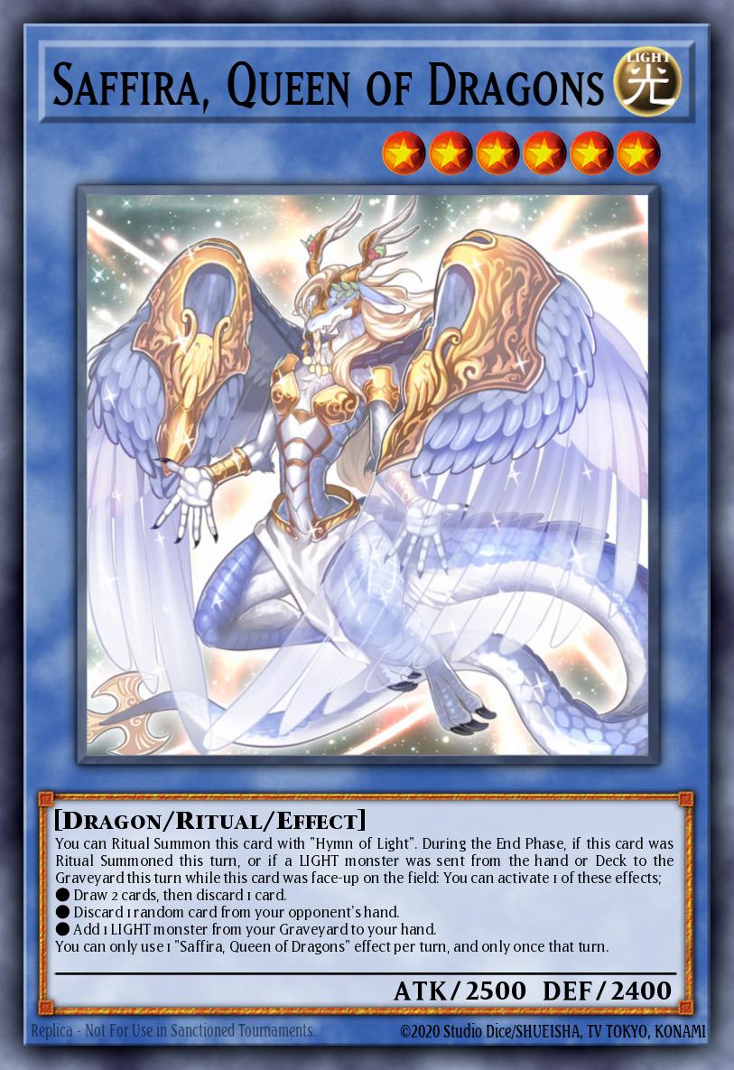 Saffira, Queen of Dragons Yu-Gi-Oh card