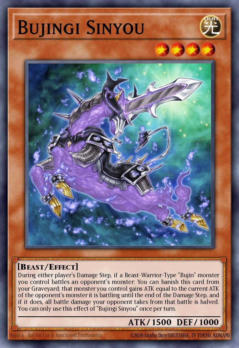 Bujingi Sinyou Yu-Gi-Oh card