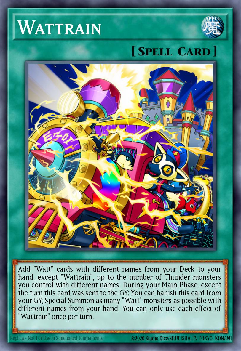 Wattrain Yu-Gi-Oh card