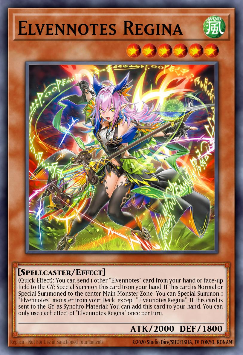 Elfnote Regina Yu-Gi-Oh card