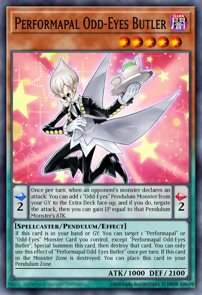 Performapal Odd-Eyes Butler Yu-Gi-Oh card