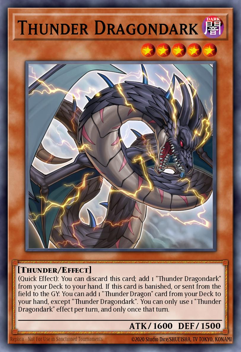 Thunder Dragondark Yu-Gi-Oh card