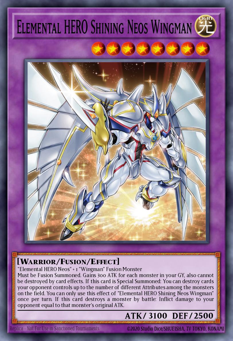 Elemental HERO Shining Neos Wingman Yu-Gi-Oh card