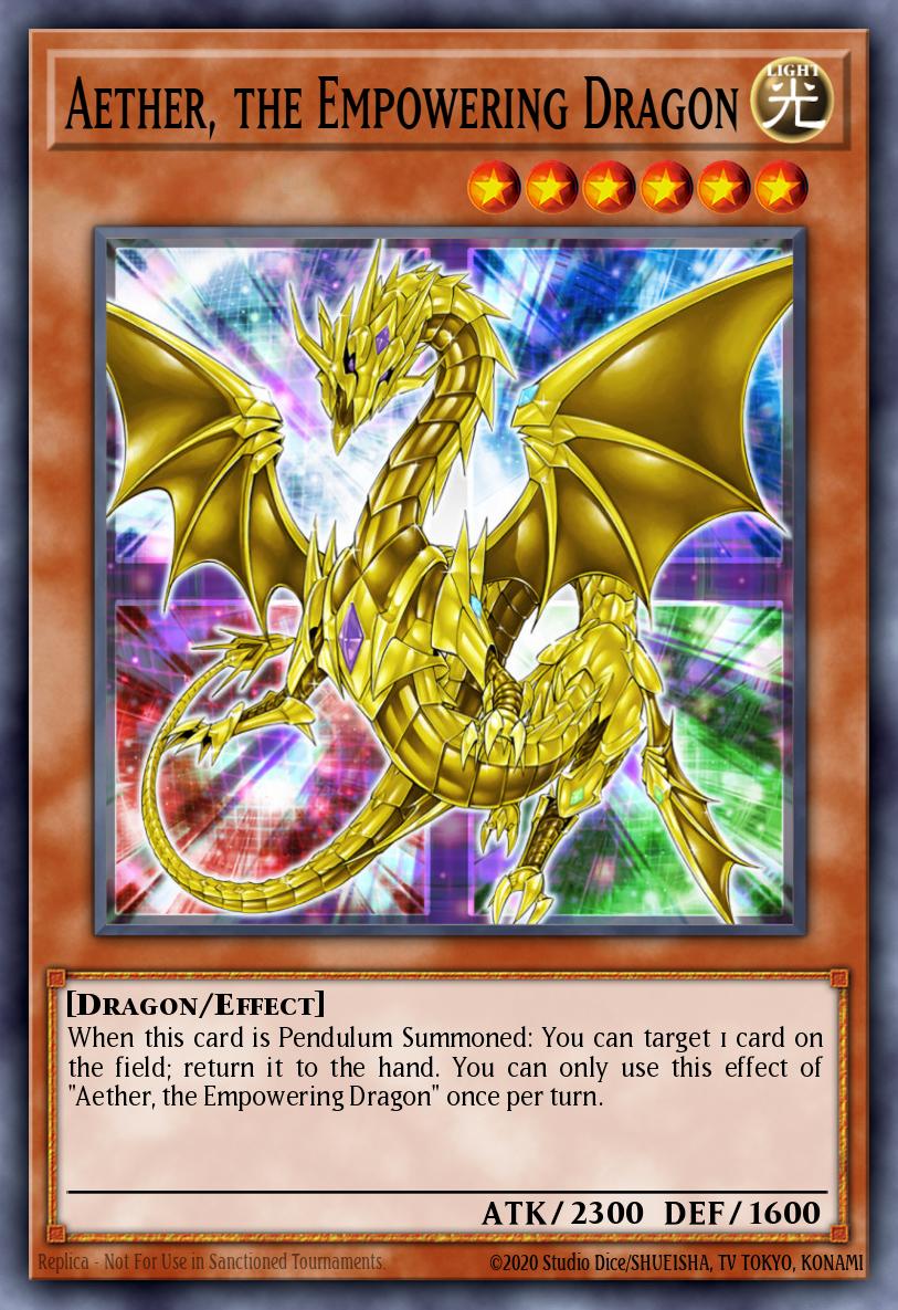 Aether, the Empowering Dragon Yu-Gi-Oh card