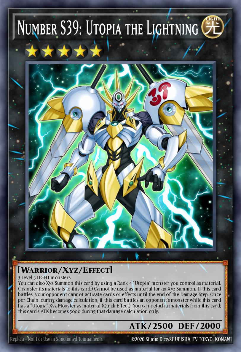 Number S39: Utopia the Lightning Yu-Gi-Oh card
