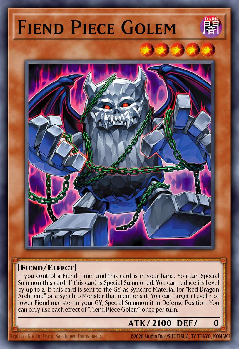 Fiend Piece Golem Yu-Gi-Oh card
