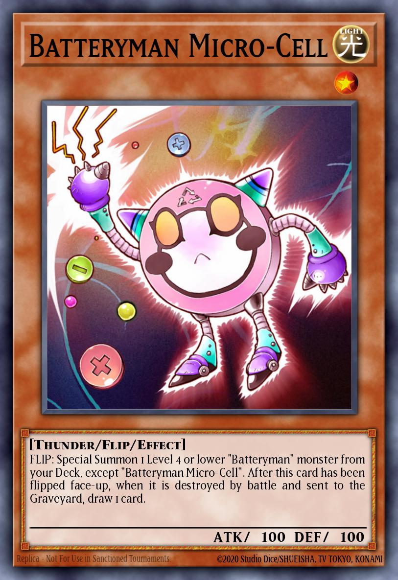Batteryman Micro-Cell Yu-Gi-Oh card