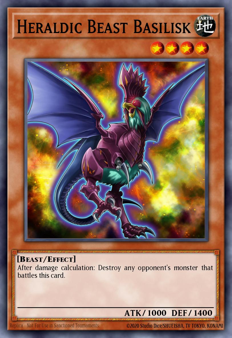Heraldic Beast Basilisk Yu-Gi-Oh card