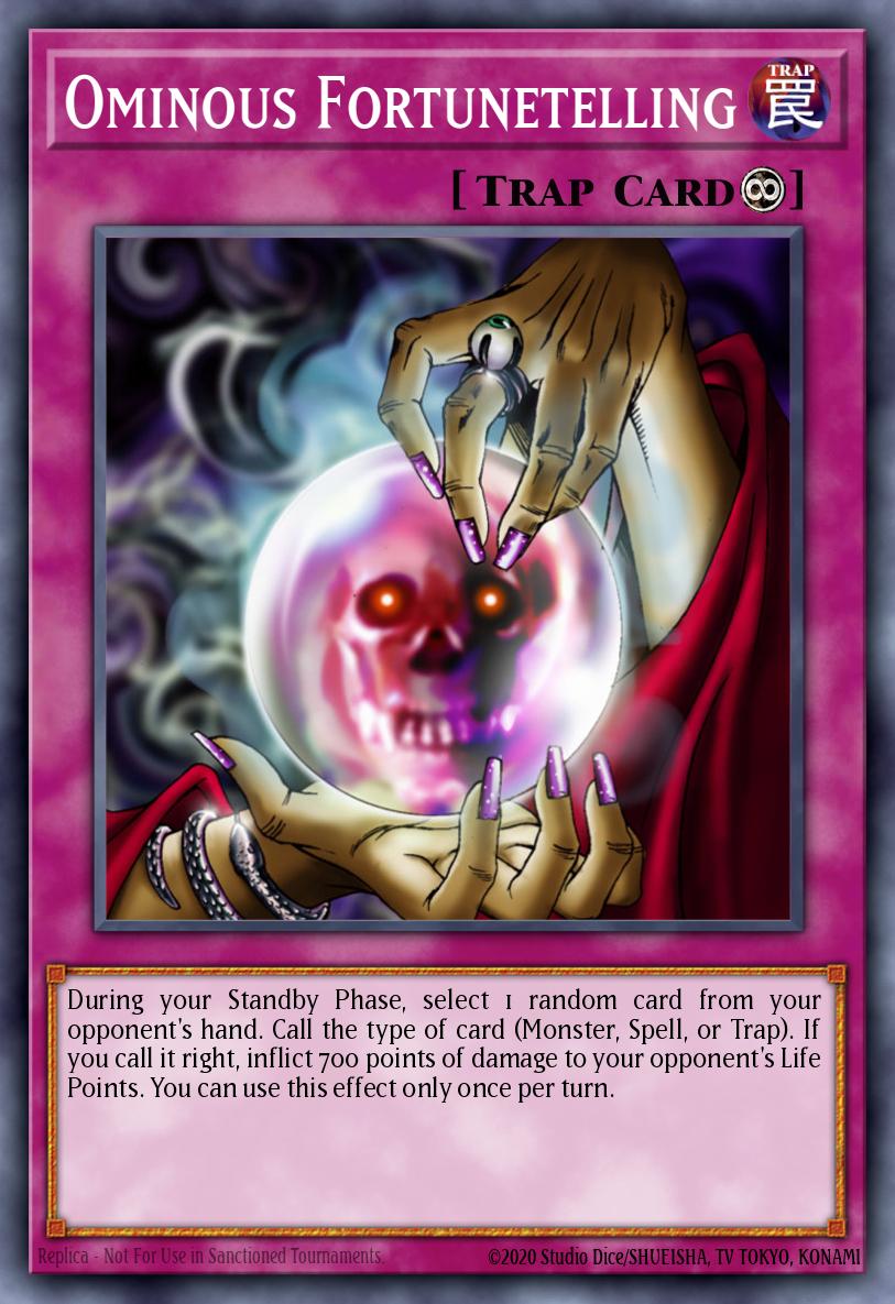 Ominous Fortunetelling Yu-Gi-Oh card