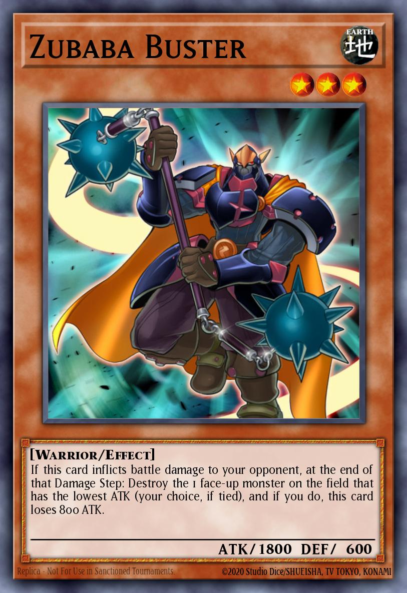 Zubaba Buster Yu-Gi-Oh card