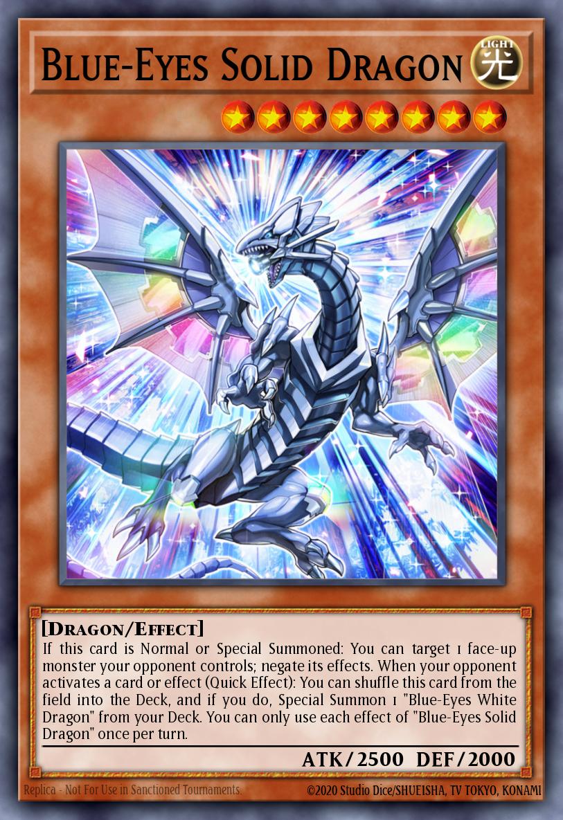 Blue-Eyes Solid Dragon Yu-Gi-Oh card