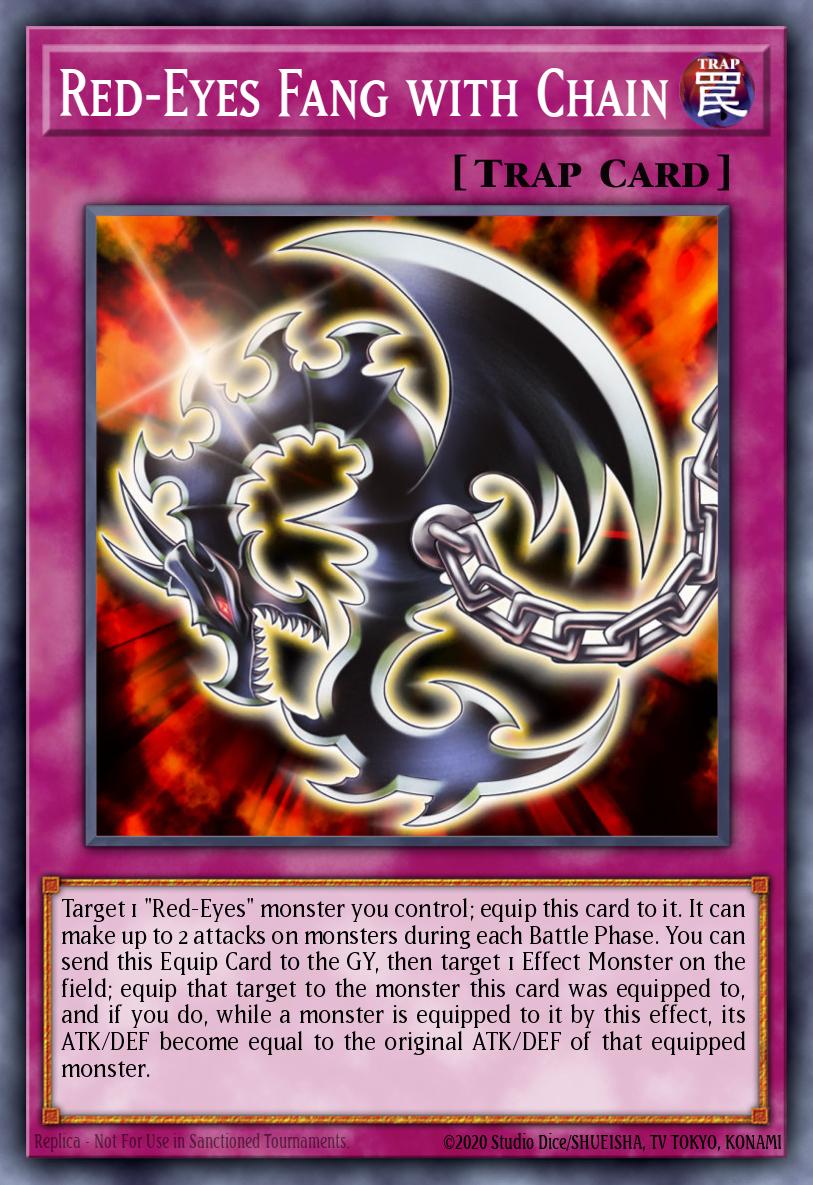 Red-Eyes Fang with Chain Yu-Gi-Oh card