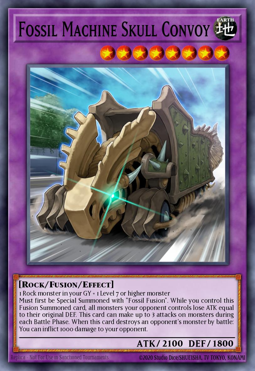 Fossil Machine Skull Convoy Yu-Gi-Oh card