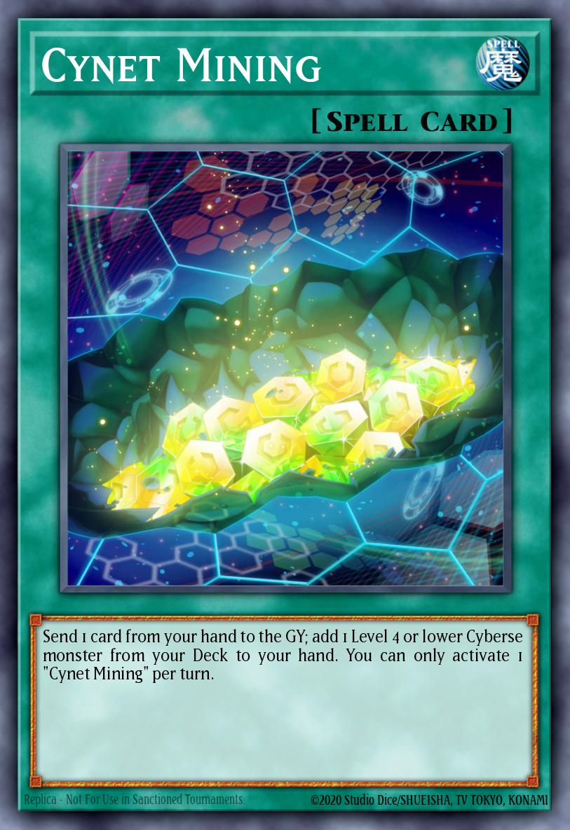Cynet Mining Yu-Gi-Oh card