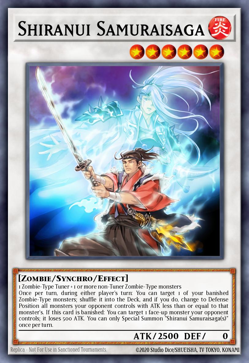 Shiranui Samuraisaga Yu-Gi-Oh card