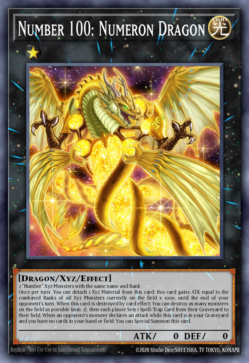 Number 100: Numeron Dragon Yu-Gi-Oh card