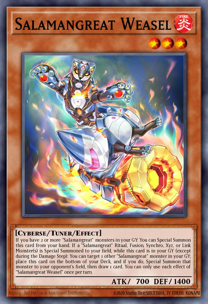 Salamangreat Weasel Yu-Gi-Oh card