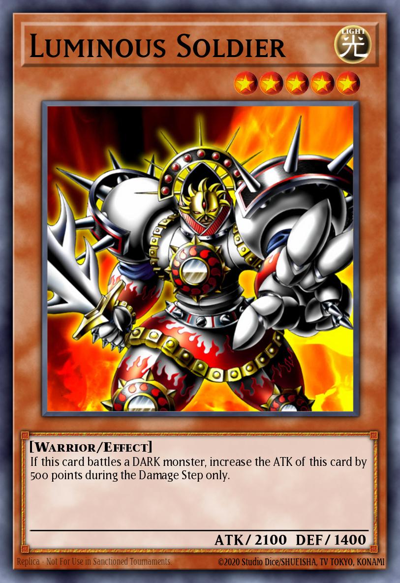 Luminous Soldier Yu-Gi-Oh card