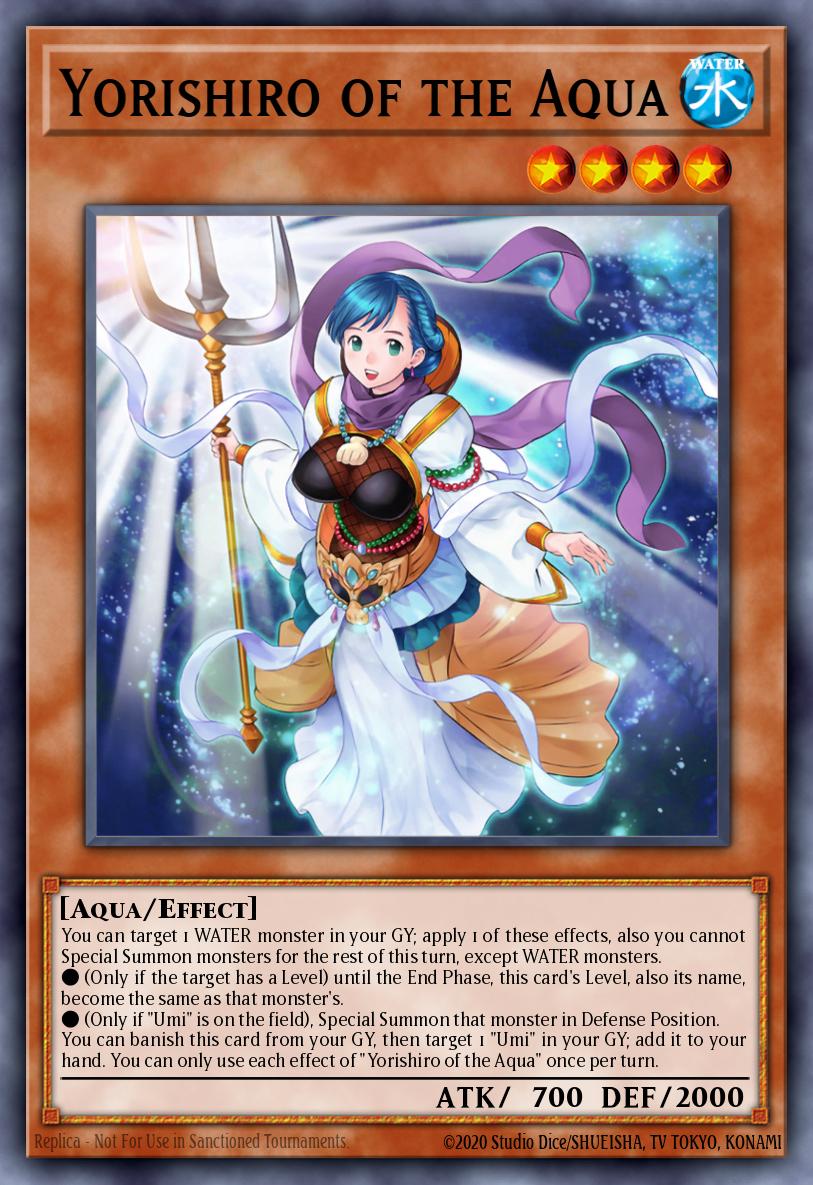 Yorishiro of the Aqua Yu-Gi-Oh card