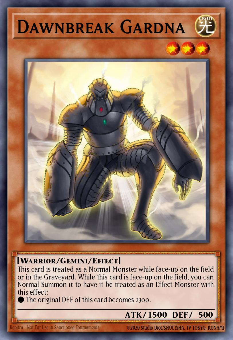 Dawnbreak Gardna Yu-Gi-Oh card