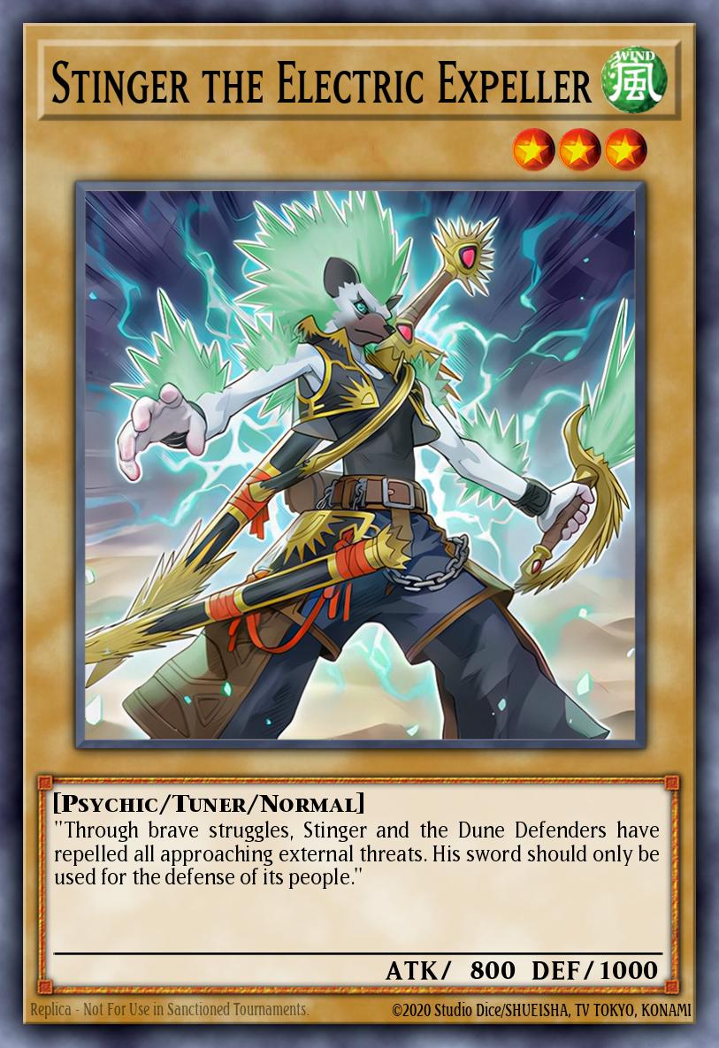Stinger the Electric Expeller Yu-Gi-Oh card